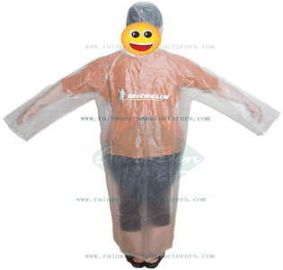 Long transparent pvc raincoat-clear pvc raincoat-transparent PVC womens plastic raincoats
